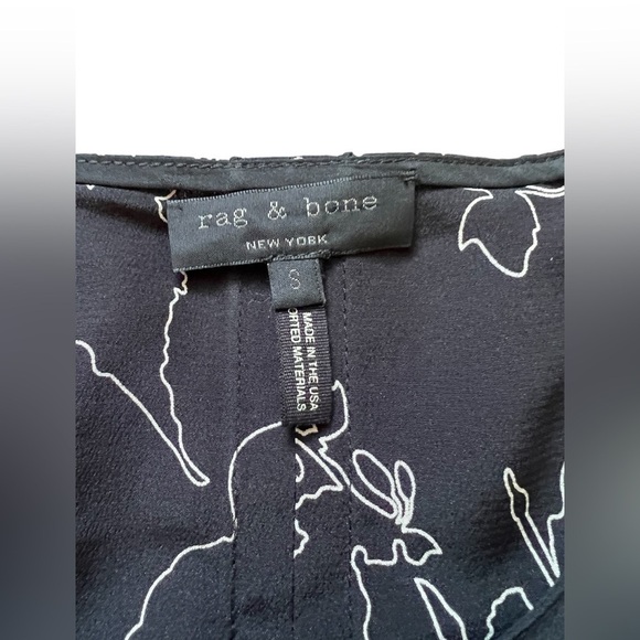 Rag & Bone Black and White Blouse - Picture 3 of 6